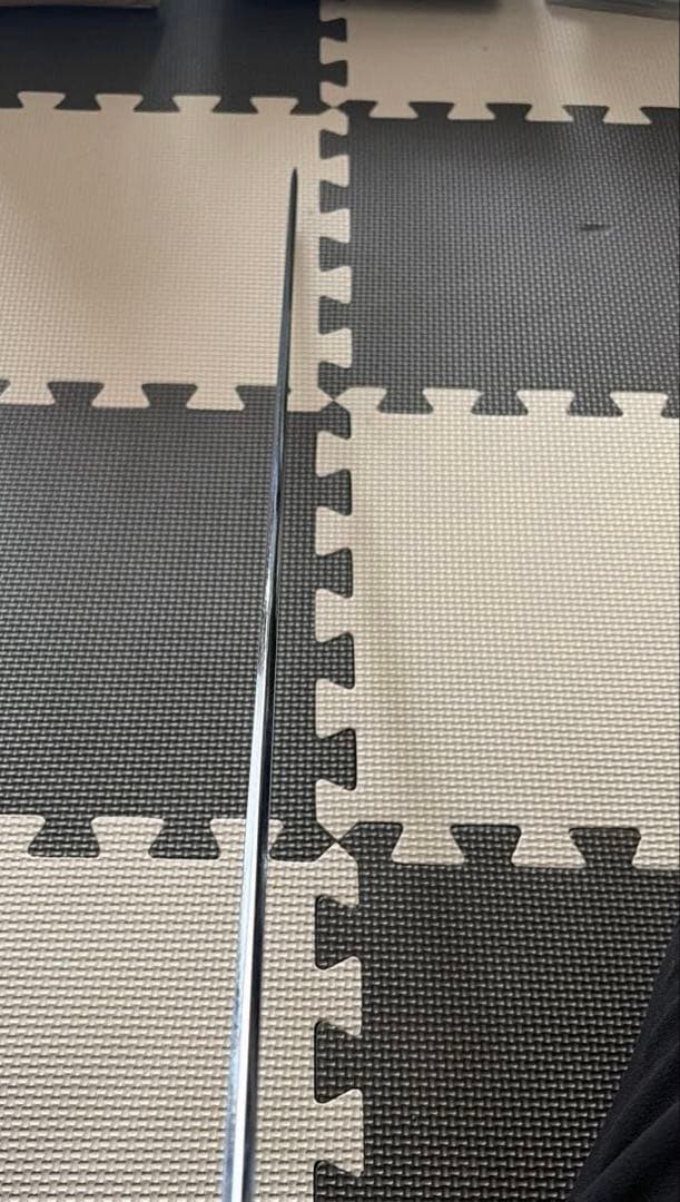 模造刀　模擬刀　黒赤模様 鞘付き