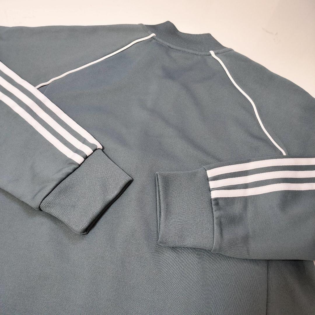 ★希少　アディダス　ジャージ　トラックジャケット　刺繍ロゴ　グレー　XL