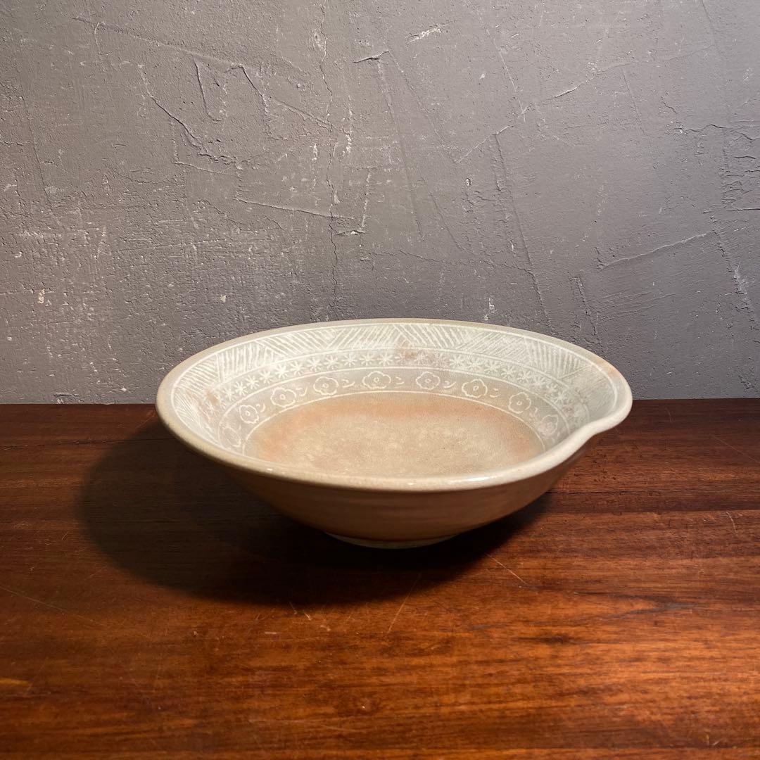 萩焼 十二代 田原陶兵衛 三島手 鉢 共箱 骨董品 器 在銘 作家物