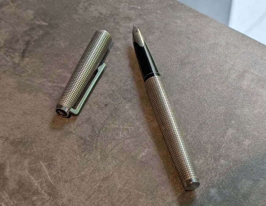 カスタムスターリングシルバー　万年筆　pilot custom