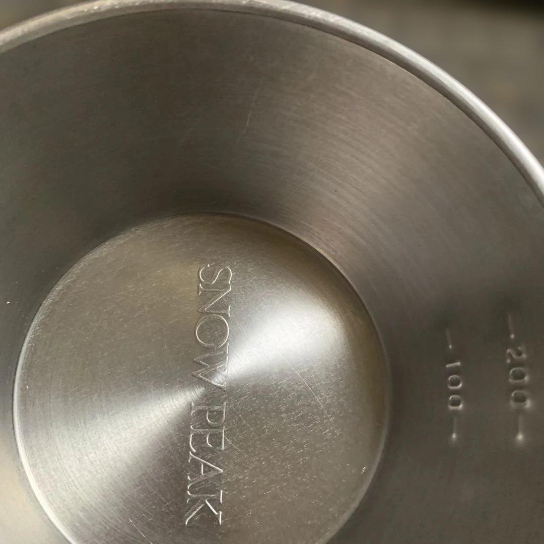 スノーピーク　チタンシェラカップ　旧ロゴ　大文字　ヤマコウ　廃盤品