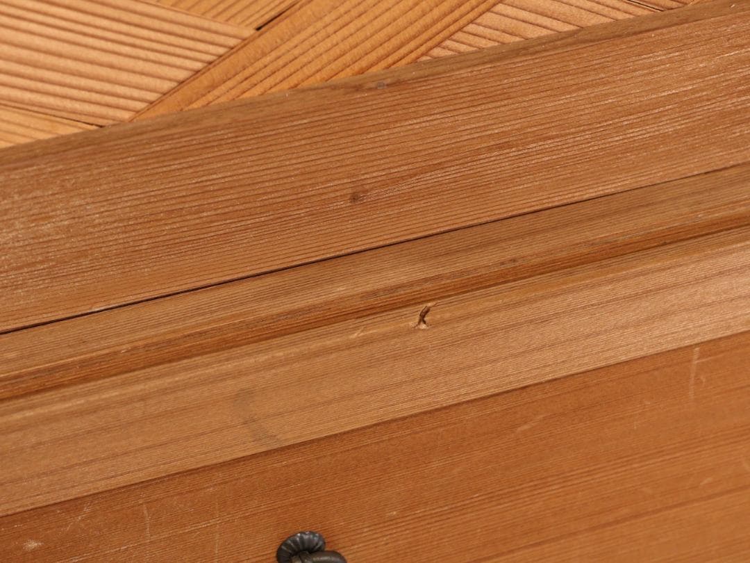 BK240　茶道具　置水屋　箪笥　茶箪笥　網代扉　煎茶棚　2段