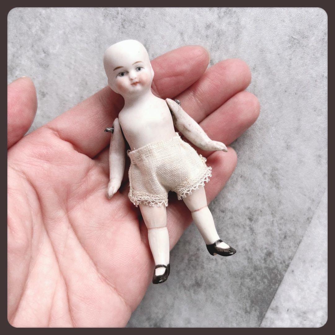 レアアンティーク 極小ミニョネット　ヴィンテージガラスケース付き