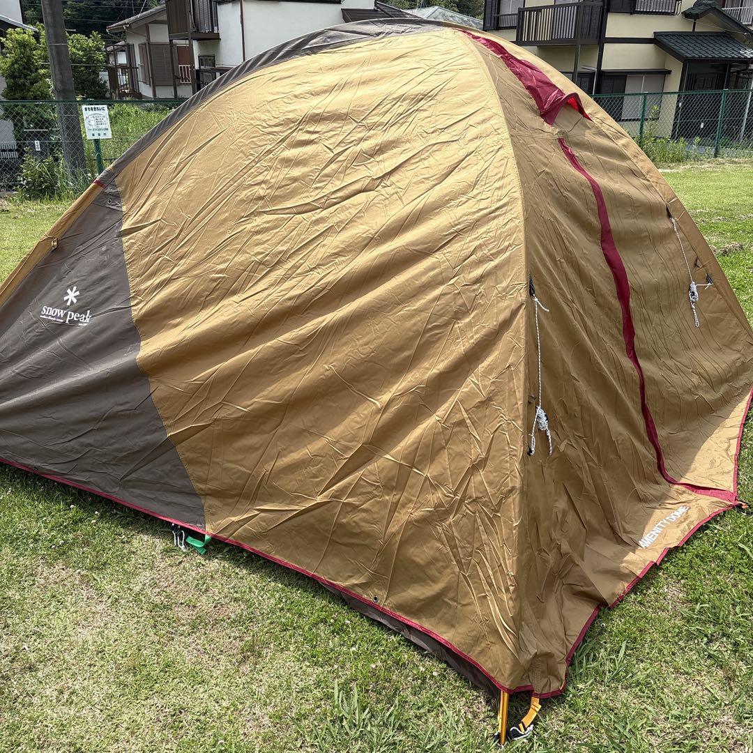  peak キャンプテント レッド・ベージュ　SDE-001