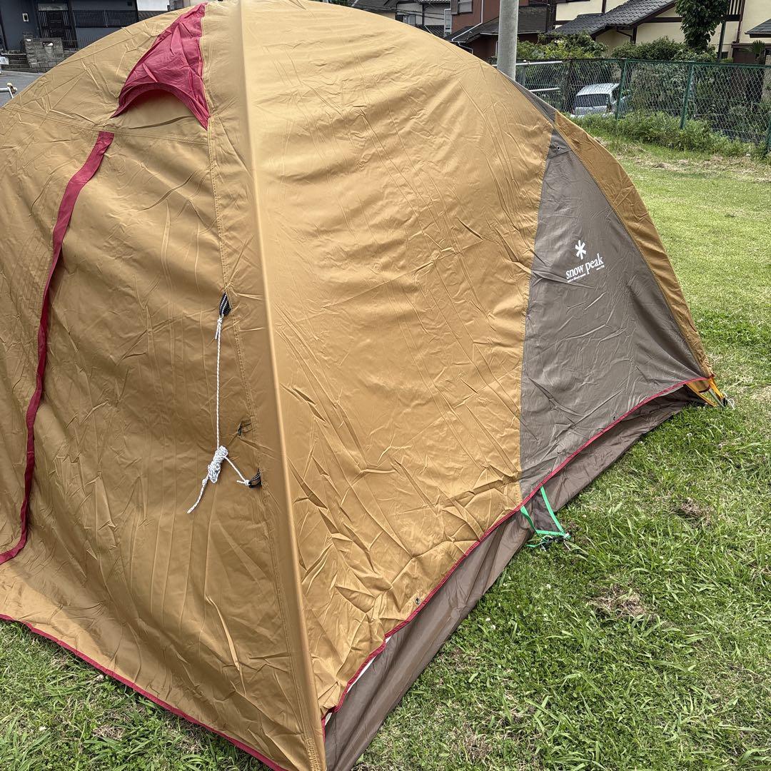  peak キャンプテント レッド・ベージュ　SDE-001