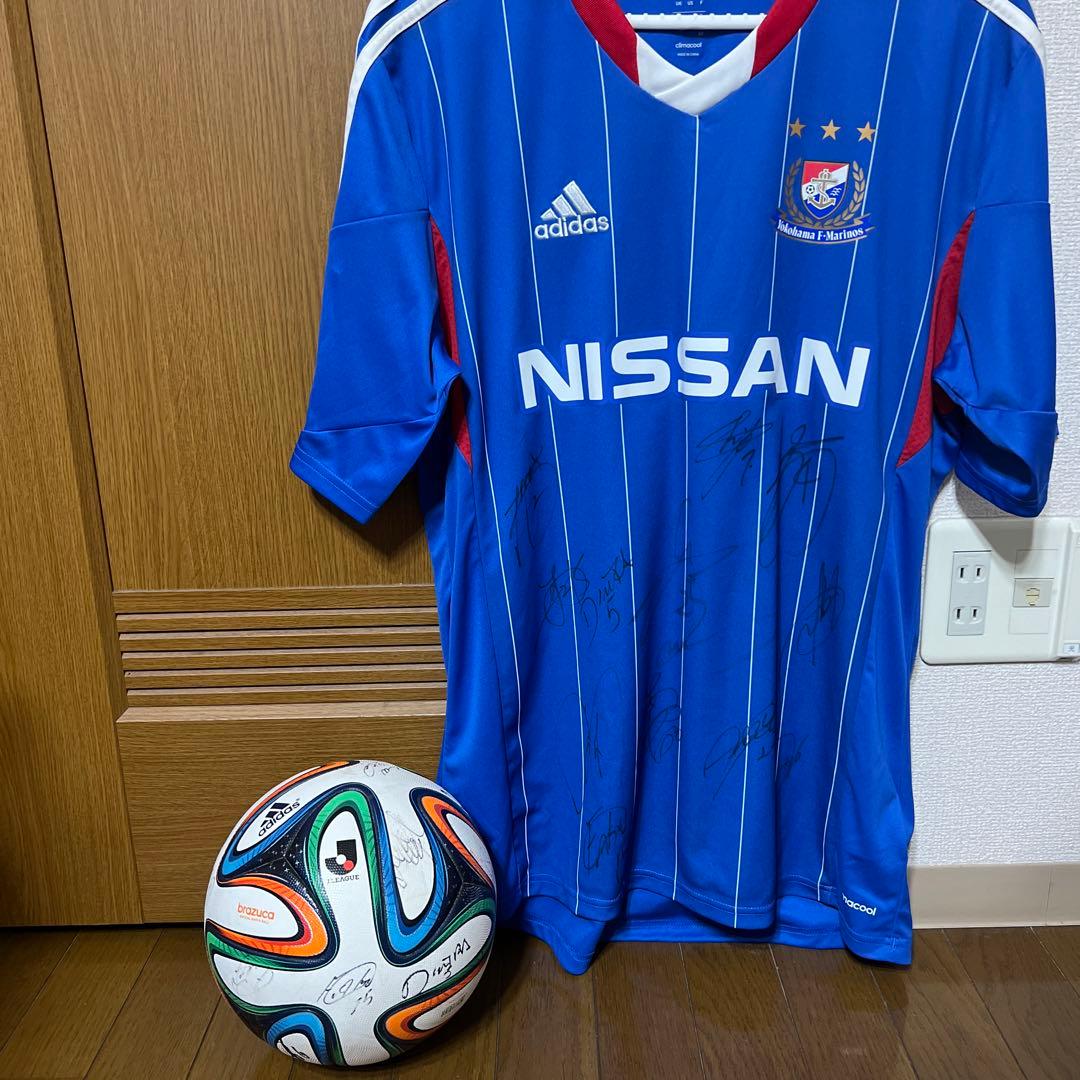 【超激レア】2013年マリノス 選手サイン入りユニフォーム&試合球
