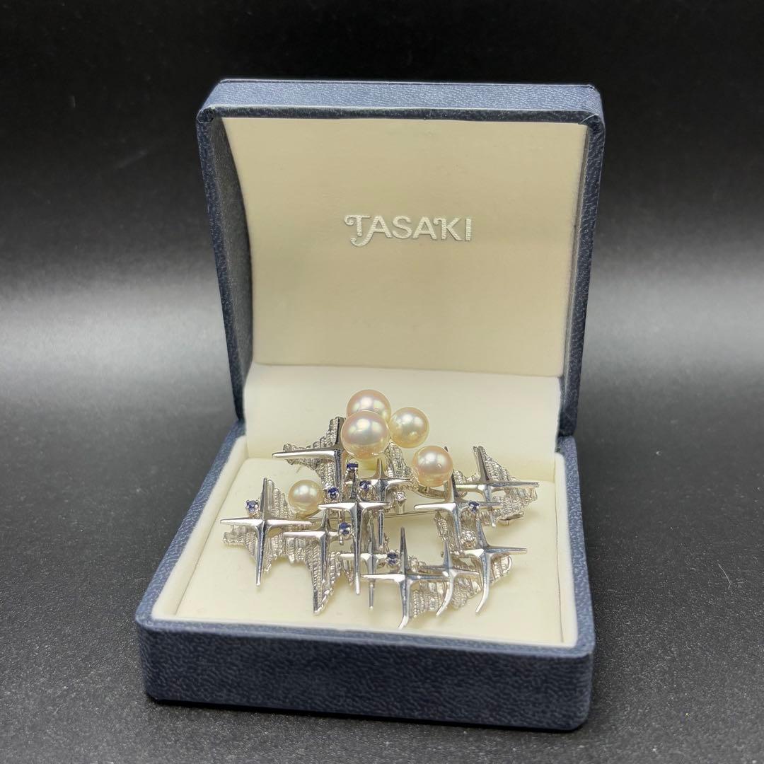 TASAKI アコヤ真珠 ブローチ 最大8.5mm WGK14
