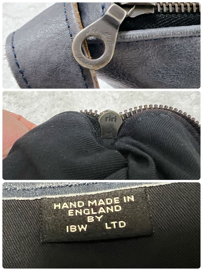 【美品】Jas M.B. London ショルダーバッグ　立体エンボス加工　真鍮