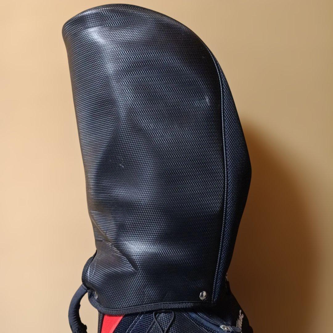 美品　軽量Titleist ゴルフキャディバッグ 黒/赤