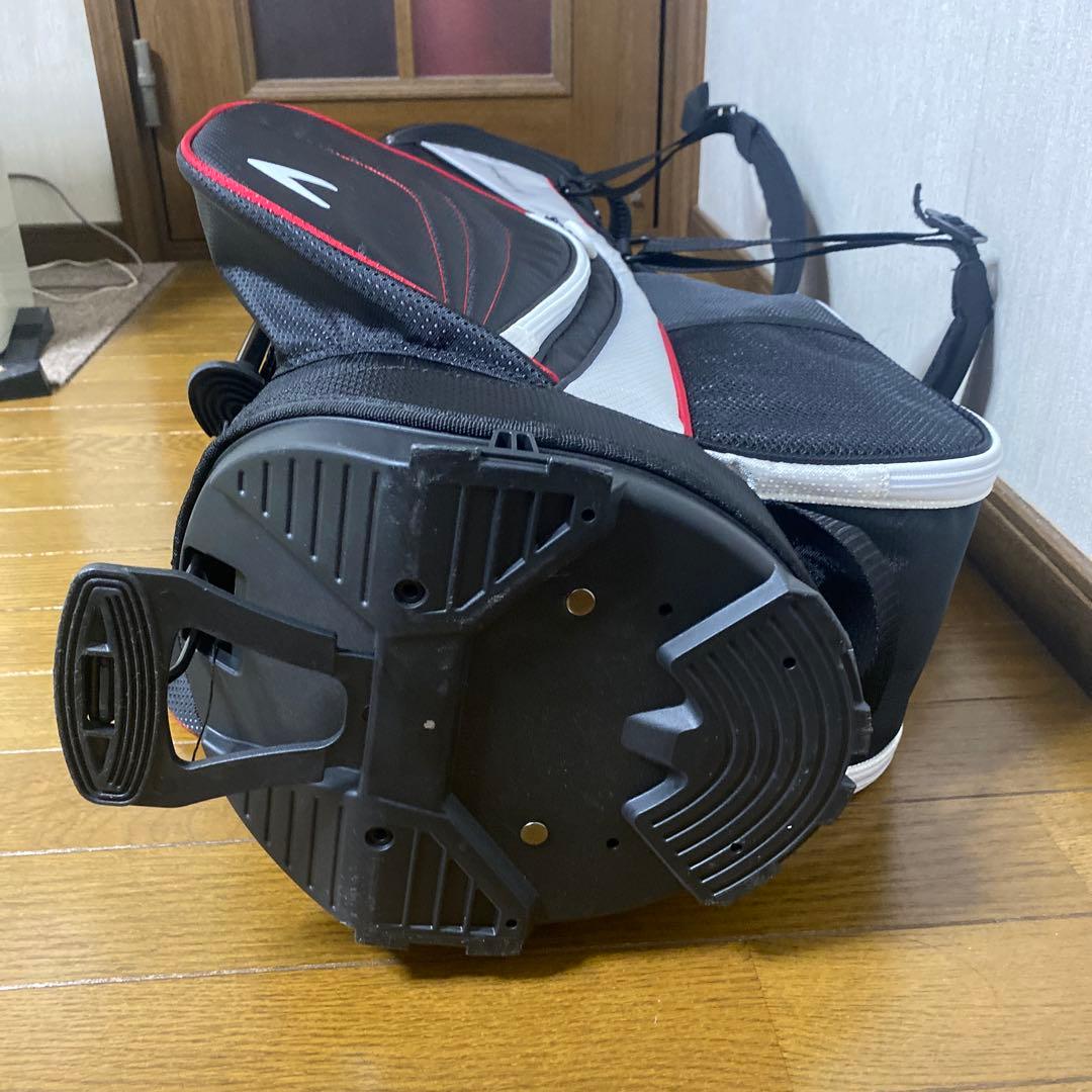 CHEV キャディバッグ 黒/白/赤