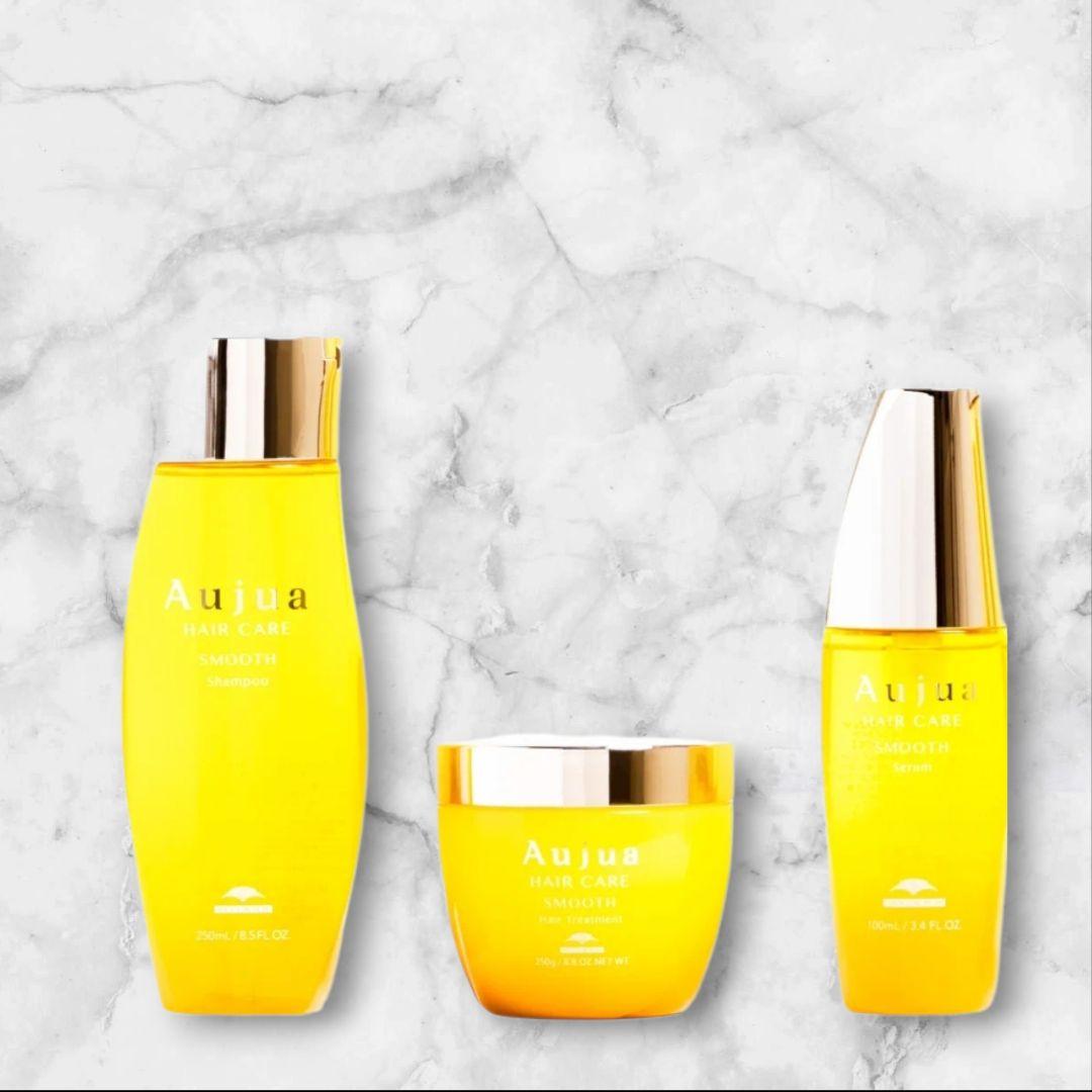 Aujua スムース シャンプー トリートメント オイル 3点セット