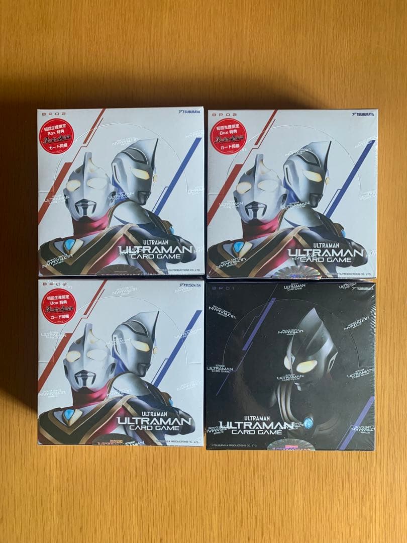 ウルトラマンカードゲームBP01 BP02 未開封4BOX