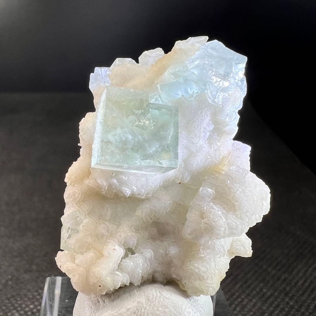 シャンファーリン産　雲雲モクモク(^^) マスカットグリーンフローライト