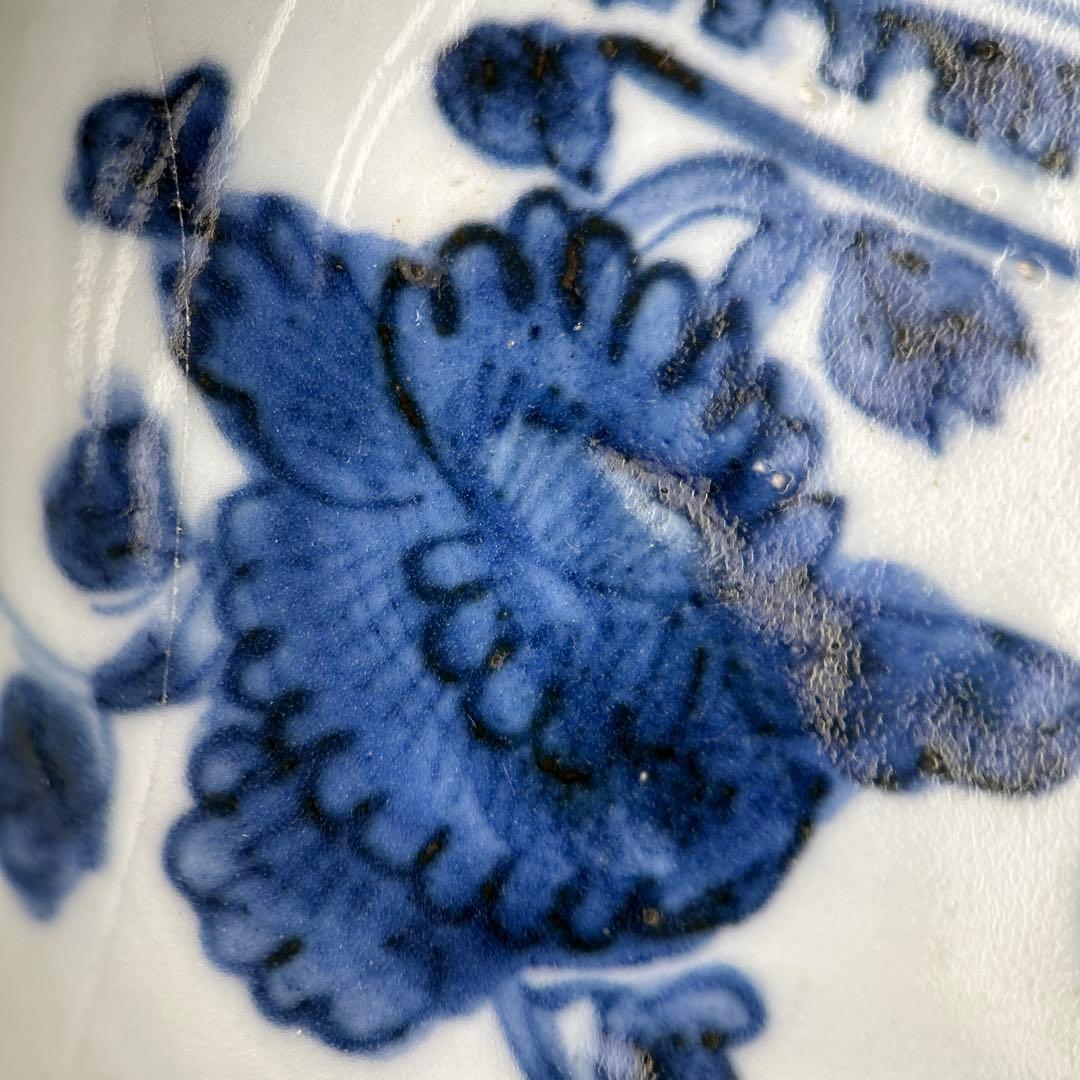 白磁　染付　李朝　朝鮮陶器　古伊万里　染付鉢　アンティーク白磁　古玩　１客