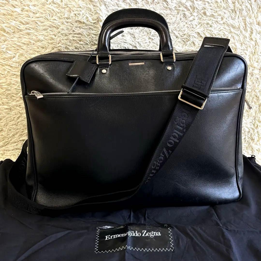 Ermenegildo Zegna バッグ 黒 大容量 2way ビジネス