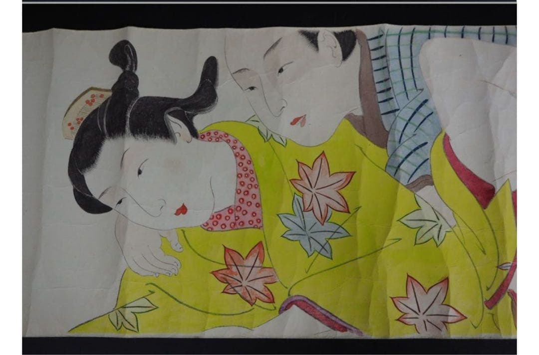 送料無料 時代物　紙本肉筆巻物　『階行竹形行の巻』　約18.5×400ｃｍ木箱付