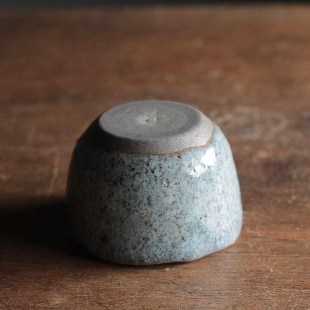 美しい 斑釉 小碗 大ぶり ぐい呑み 古道具 アンティーク