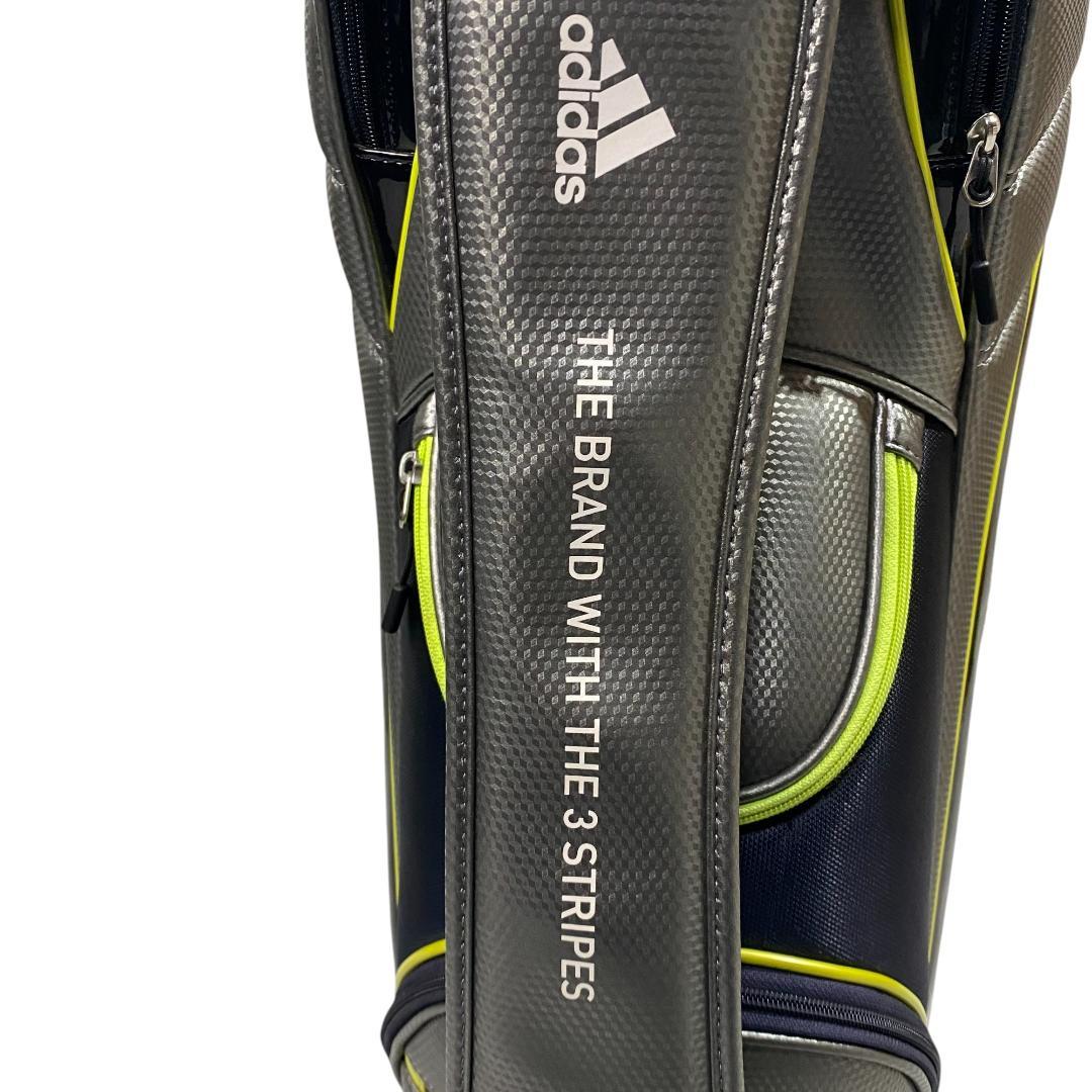 ADIDAS アディダス ゴルフ キャディバッグ シルバー 9.5型 5分割