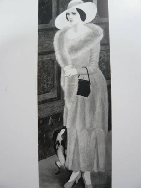 藤田嗣治　ギャビーと愛犬　画集より　状態良好　新品額付