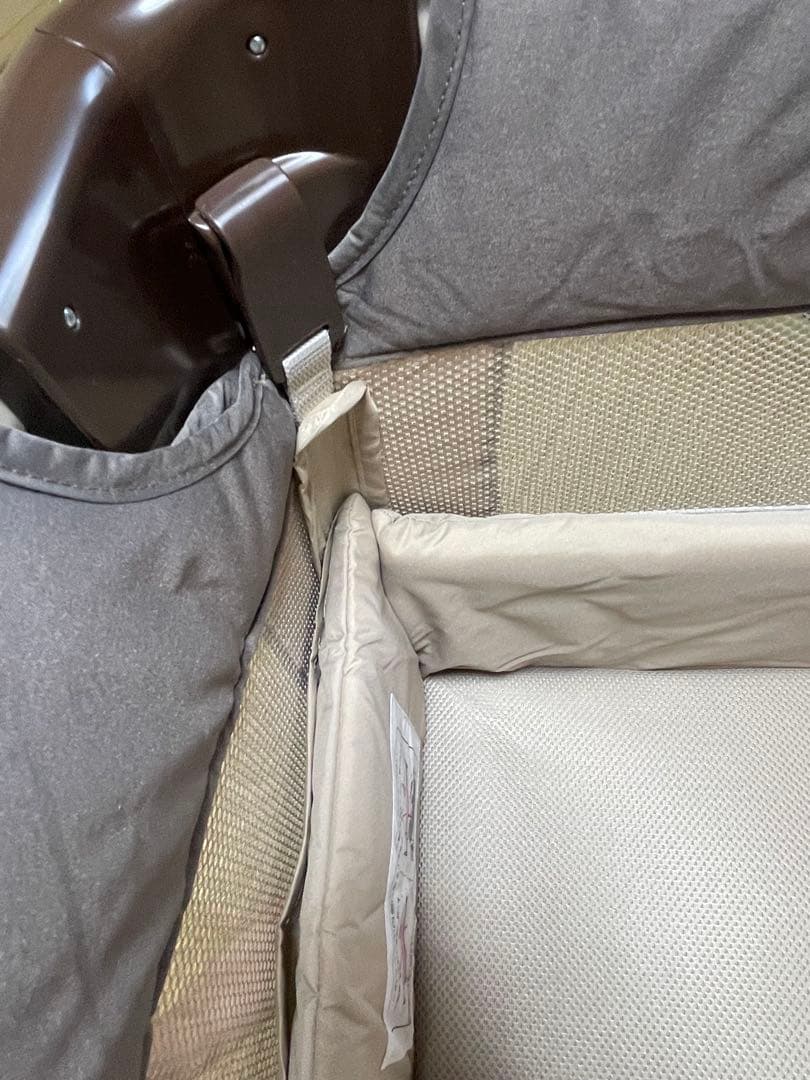 (非喫煙者 ペット無し)Apricaココネルエアー ベビーベッド サークルココア