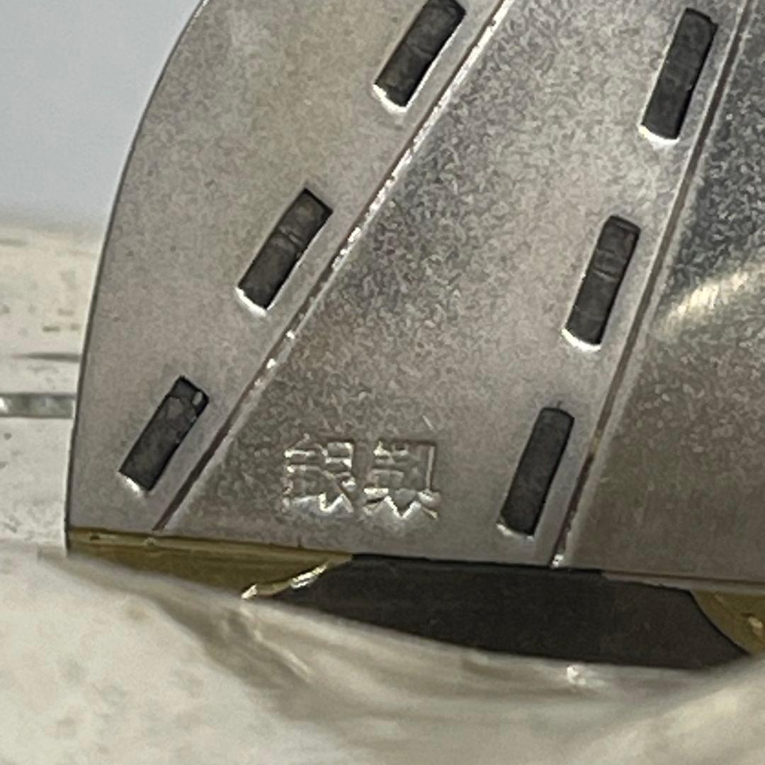 銀製 刻印 宝船 総重量 約2760g 置物 ガラスケース付