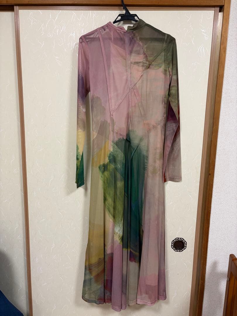 ELIZABETH STAINED GLASS SHEER DRESS 新品