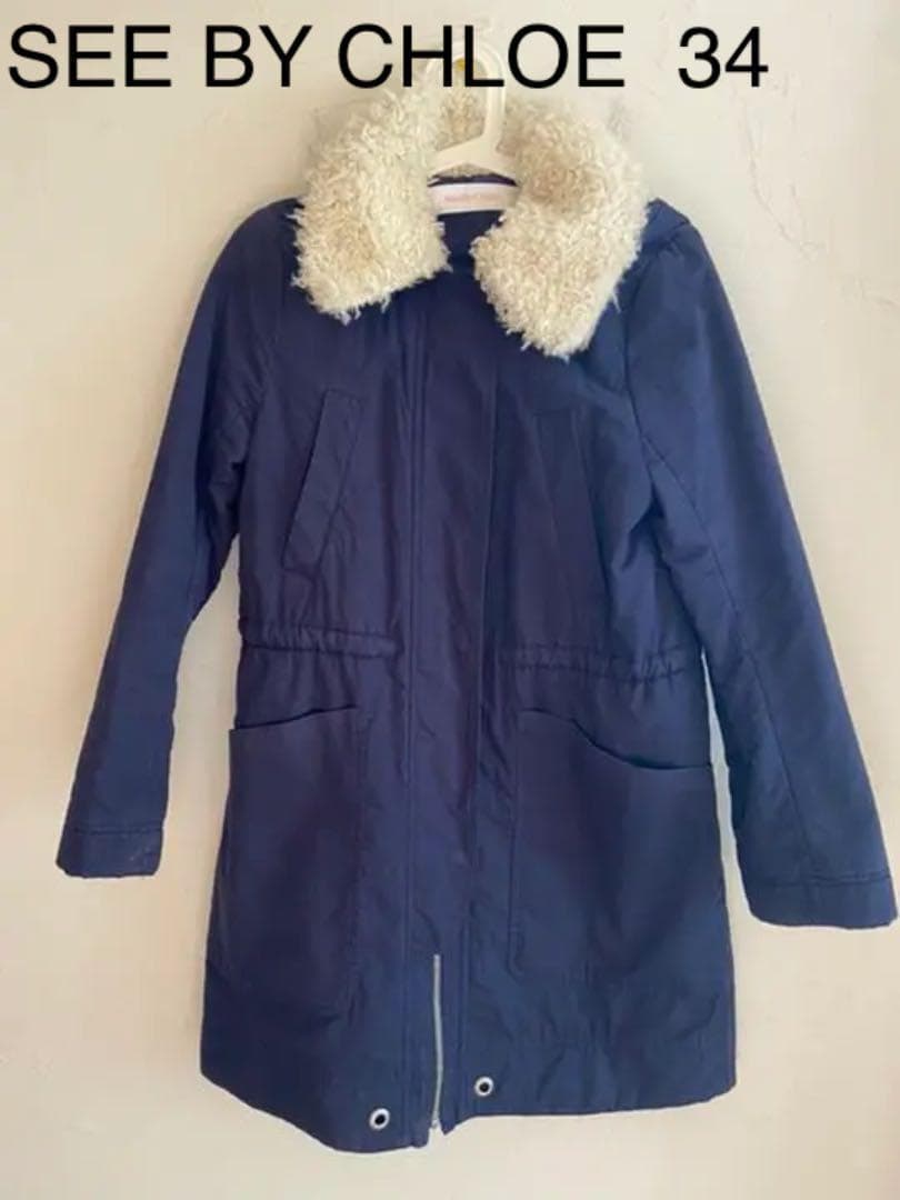 SEE BY CHLOE シーバイクロエ モッズコート ボア サイズ34