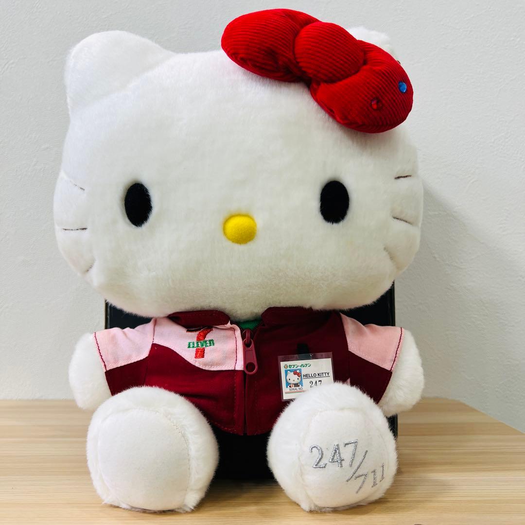 限定 ハローキティ×セブンイレブン コラボ ぬいぐるみ シリアル入り