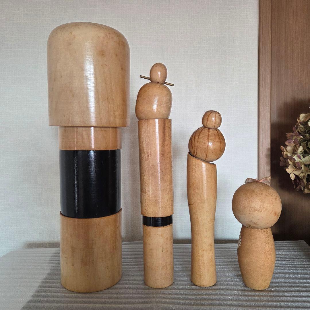創作こけし おかっぱこけし 人形 かんざし KOKESHI DOLL くまぼっこ