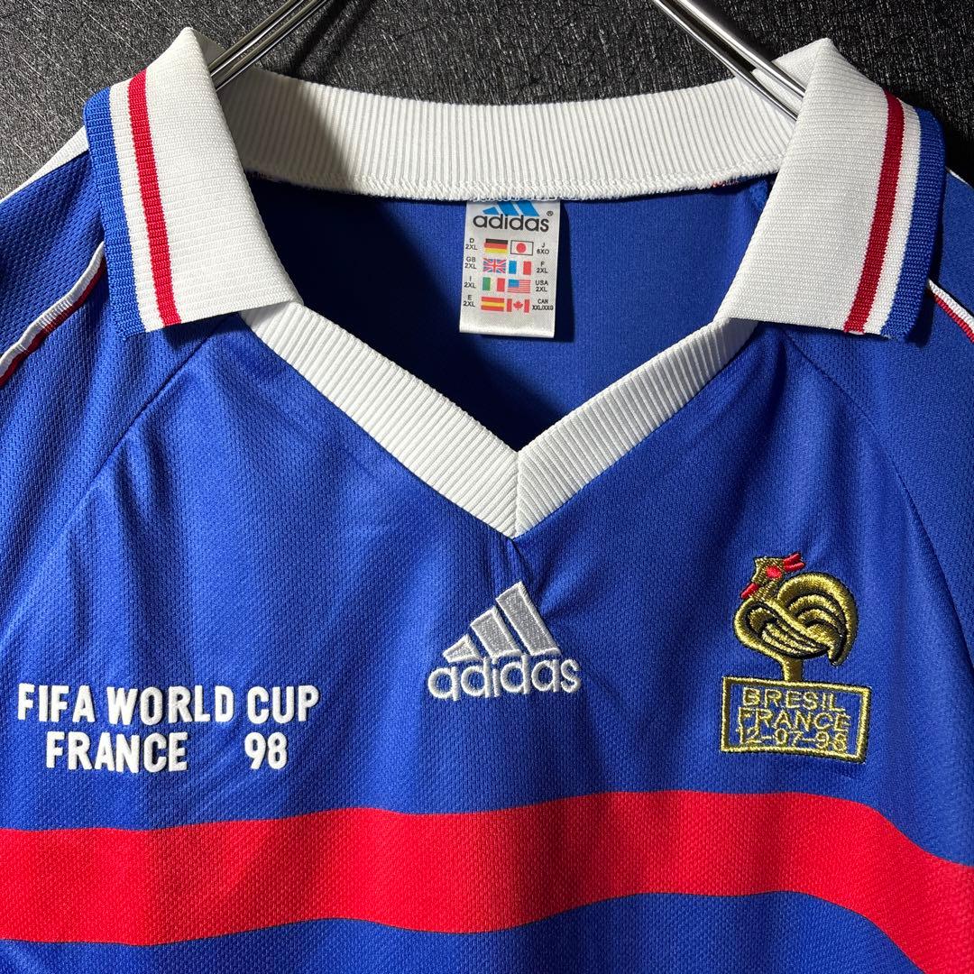 【★フランス代表】 古着 メンズ サッカー ユニフォーム 98年 長袖 2XL