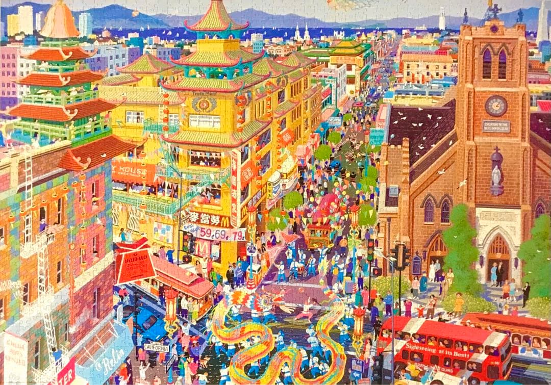 ジグソーパズル　2014ピース　アレクサンダー・チェン　『チャイナタウン』