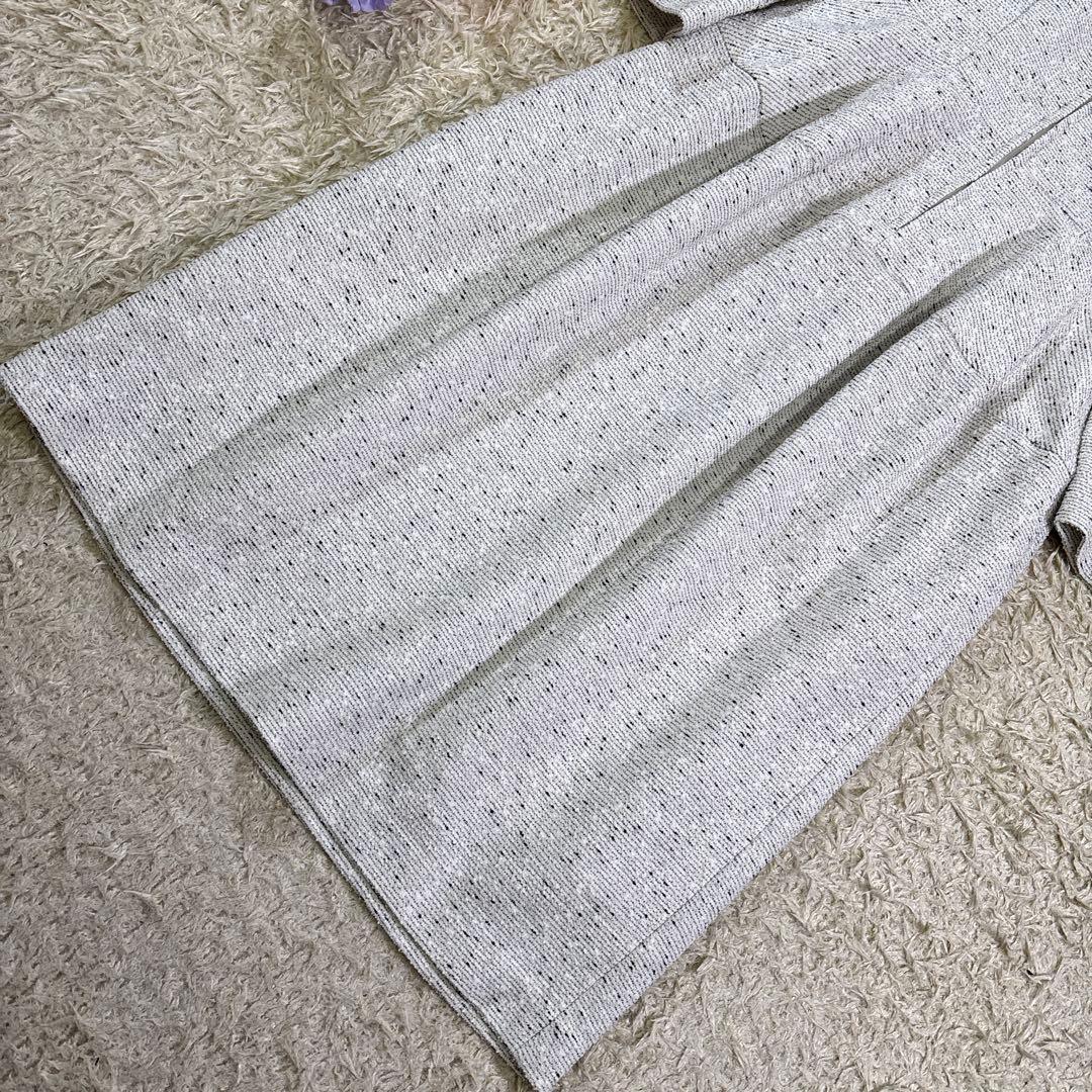 アナイ2024s ツイードジャージーコクーン 膝丈ワンピース　36