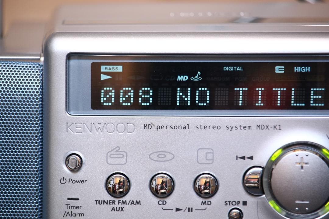 KENWOOD MDX-K1 CD/MD/TUNER コンポ ラジカセ シルバー