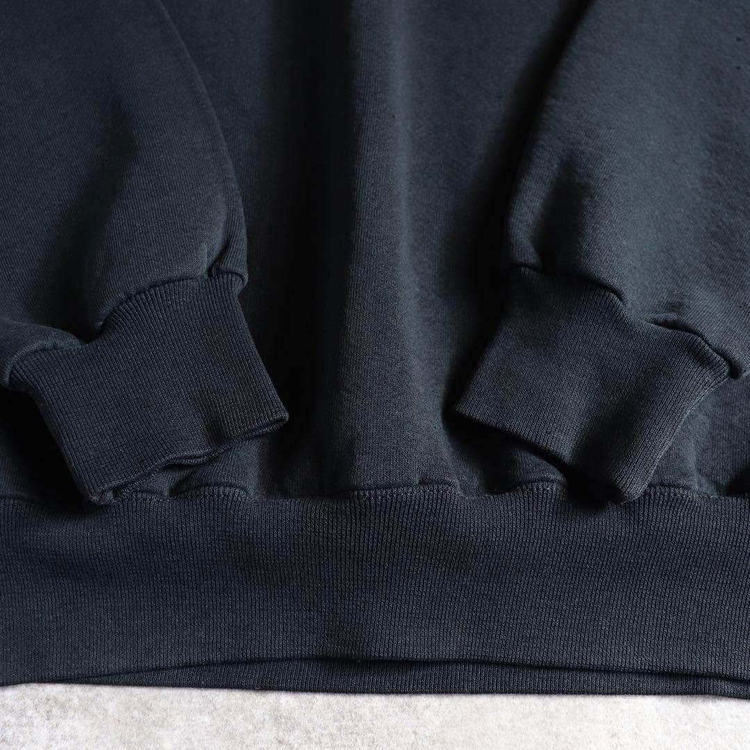 USA製 ブラック 90s Russell ラッセル スウェット 無地黒 XL