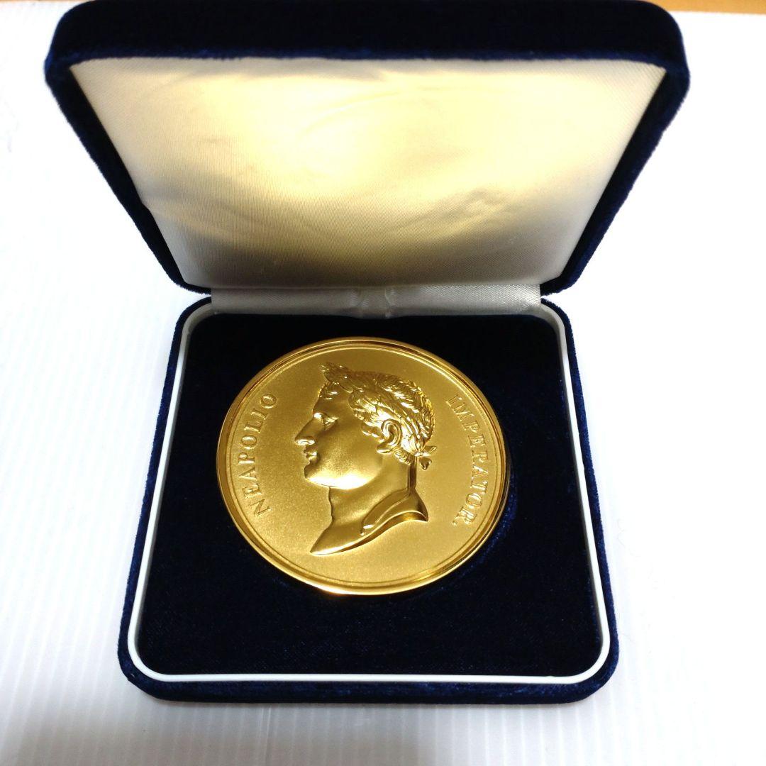 【希少】池田大作　先生　サイン入　記念　ゴールド　メダル　ナポレオン　展開催記念