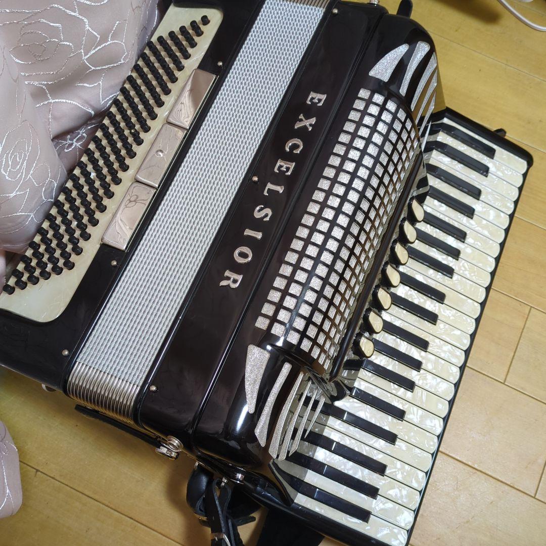 ◎極美品EXCELSIOR308アコーディオンソフトケース幅広背バンド付