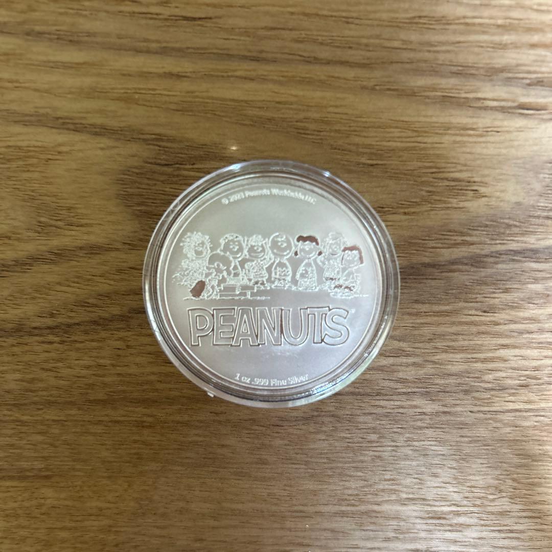純銀メダル　スヌーピー　バレンタイン　1オンス