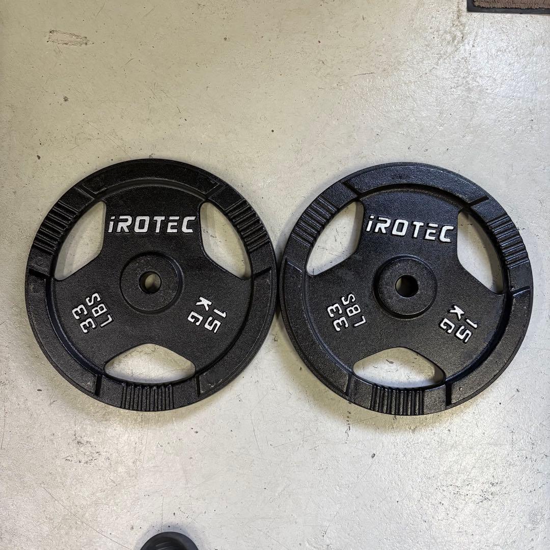 IROTEC アイロテック ダンベル プレート 15kg×2枚 30kg②