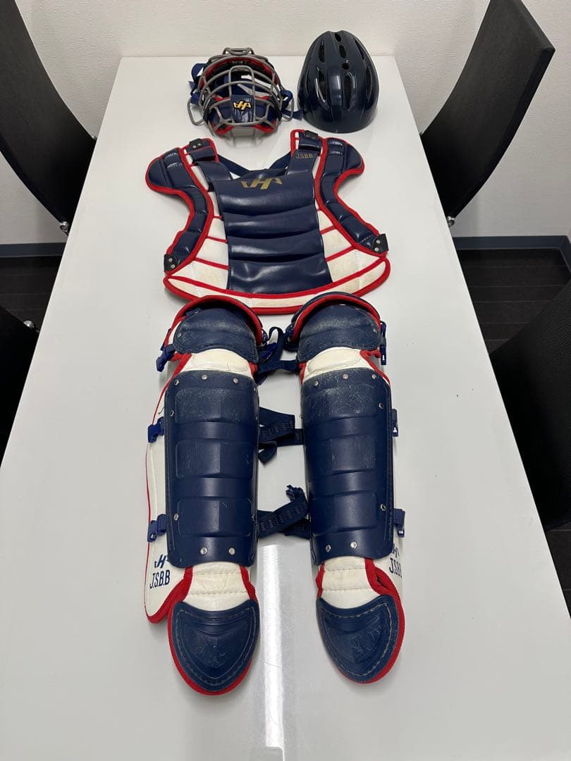 少年用 ハタケヤマ キャッチャー防具 中古