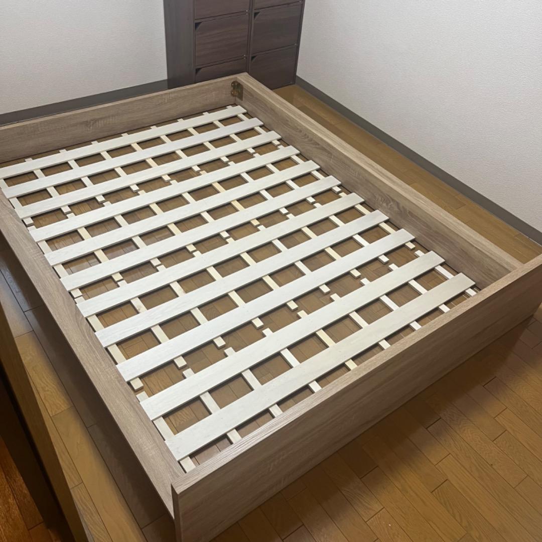 [幅158][ダブル] ベッドフレーム ロータイプ モダン LOWYA