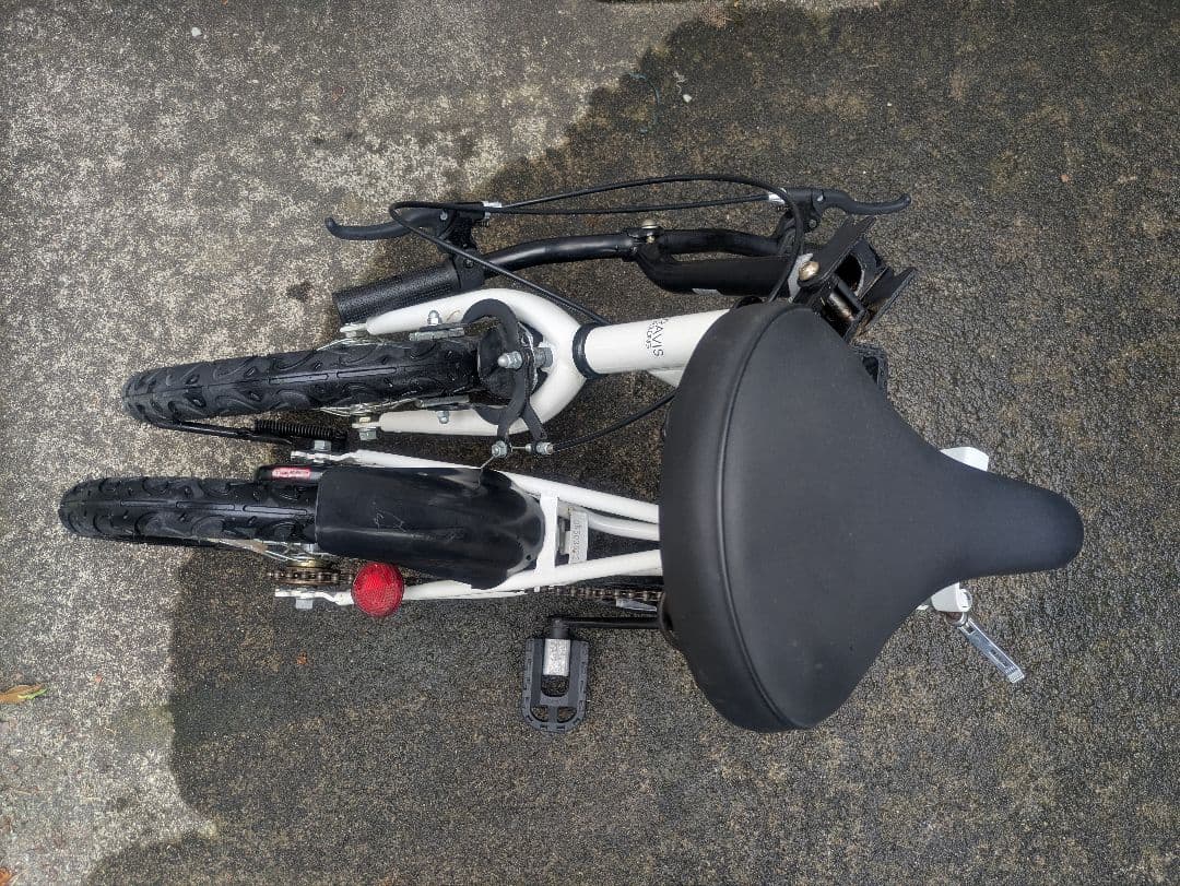 【はじめ】TRAVIS　 折りたたみ自転車 ホワイト　16インチ