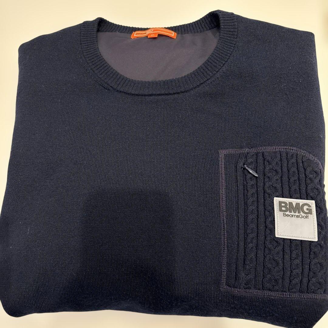 ビームスゴルフ　BEAMS GOLF ニット XL ネイビー