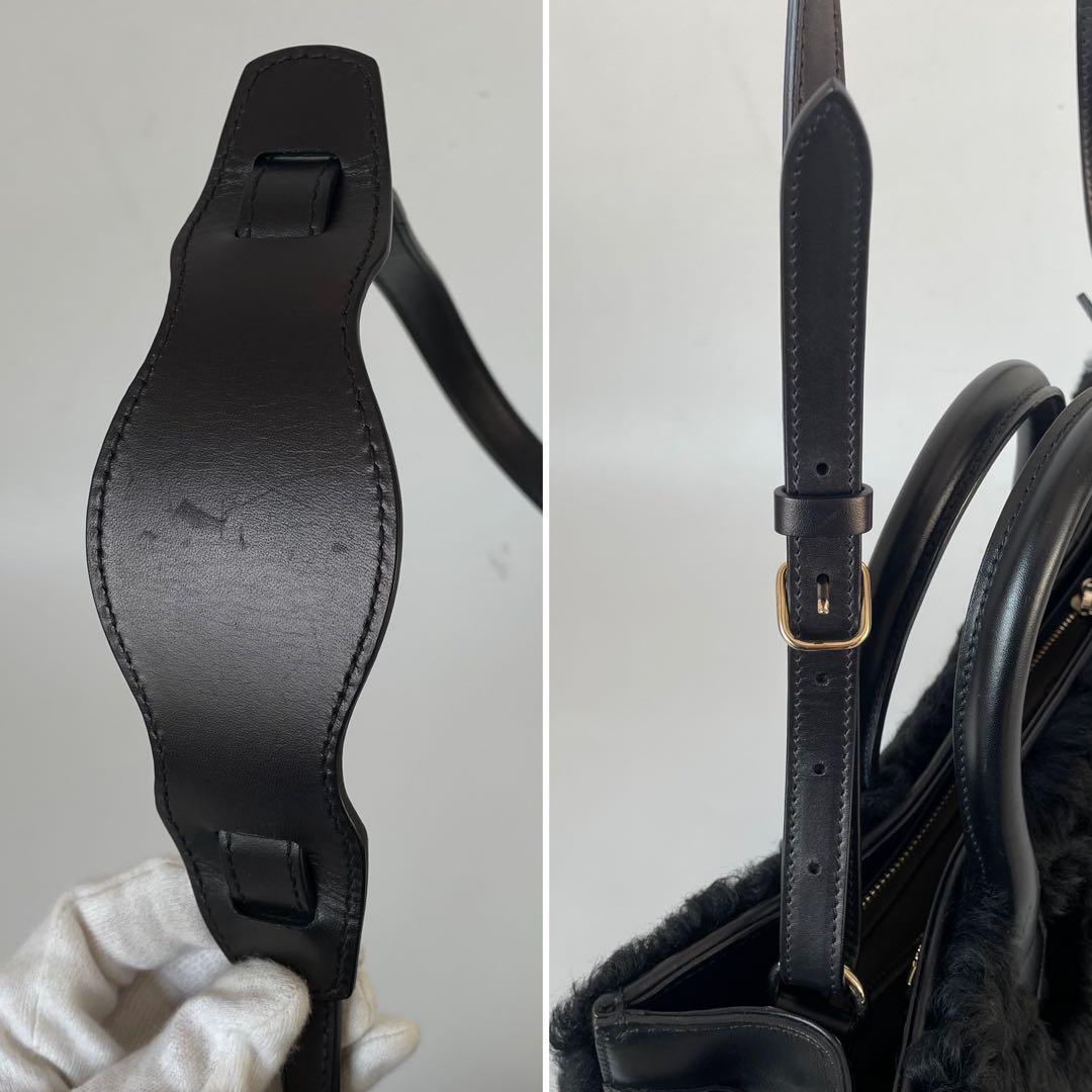 【極美品】バレンシアガ パドロック ヌード ワーク メリノシープ 2way 黒