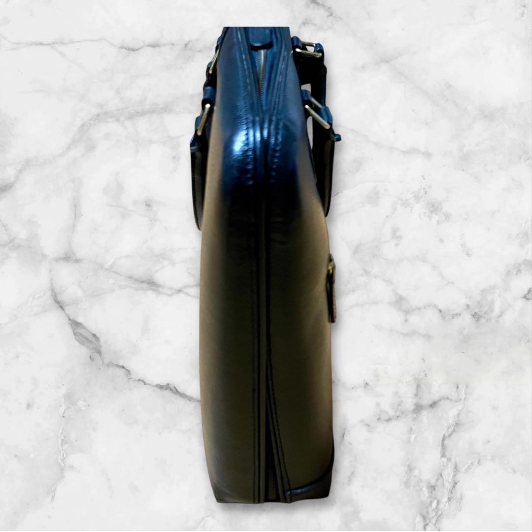 【美品】PORTER ポーター カミー ブリーフケース 革 ブラック