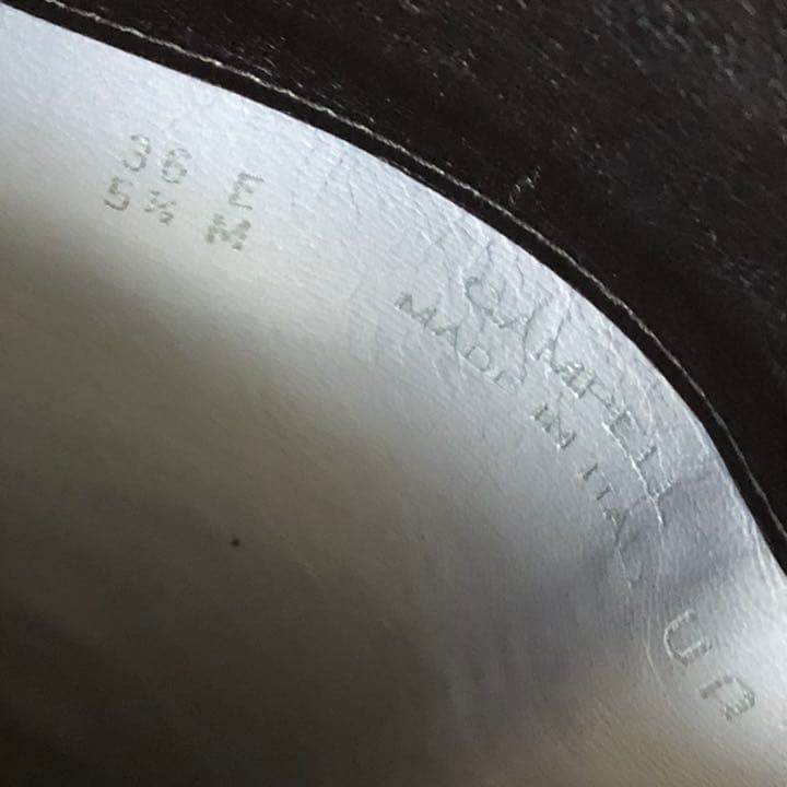 バリー　ロングブーツ 黒革　36