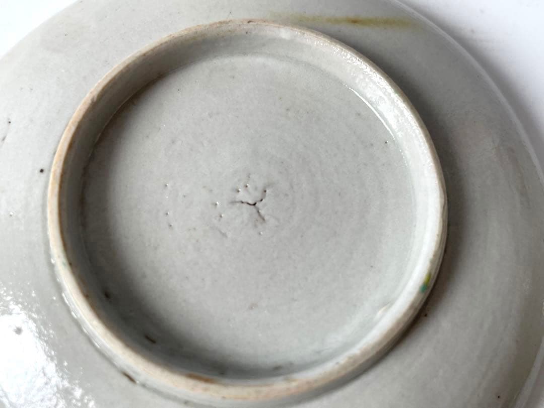 アンティーク　骨董　くらわんか　色絵　宝珠文様　小皿　銘々皿　5枚　波佐見焼