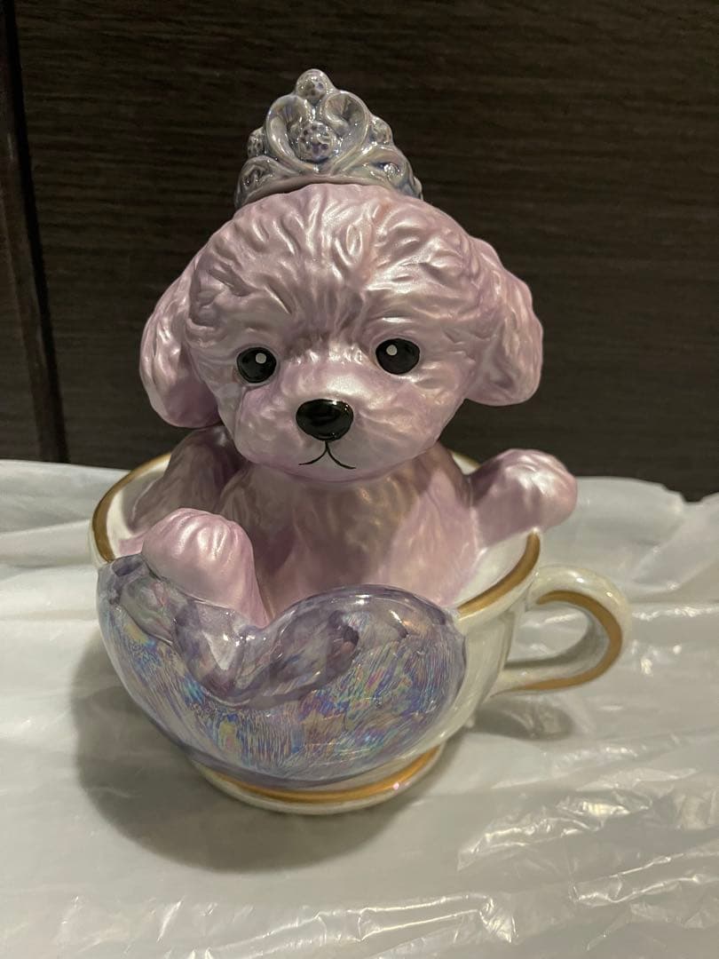 ティーカッププードル　デキャンタ　ローズ　マロン　ブラン　3個セット　未開封品