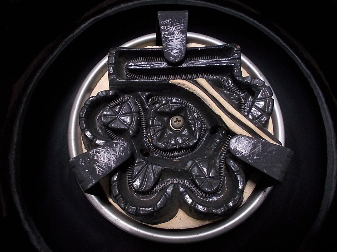 茶道具 富士釜 茶釜 真塗風炉型野々田電熱器 動作品 送料込み