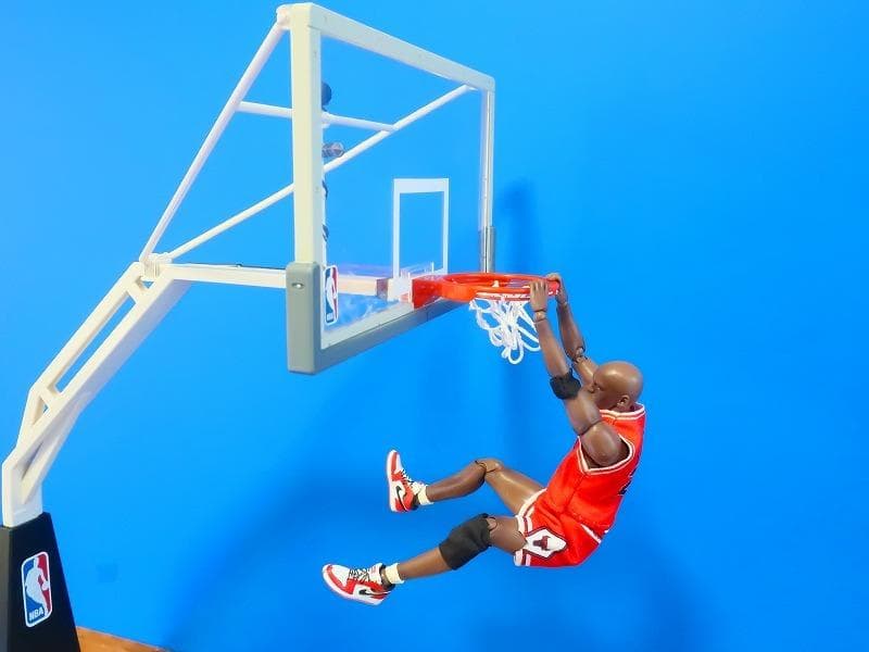 ダンクシュート ジオラマ模型 マイケルジョーダン風 NBA スラムダンク等に♪