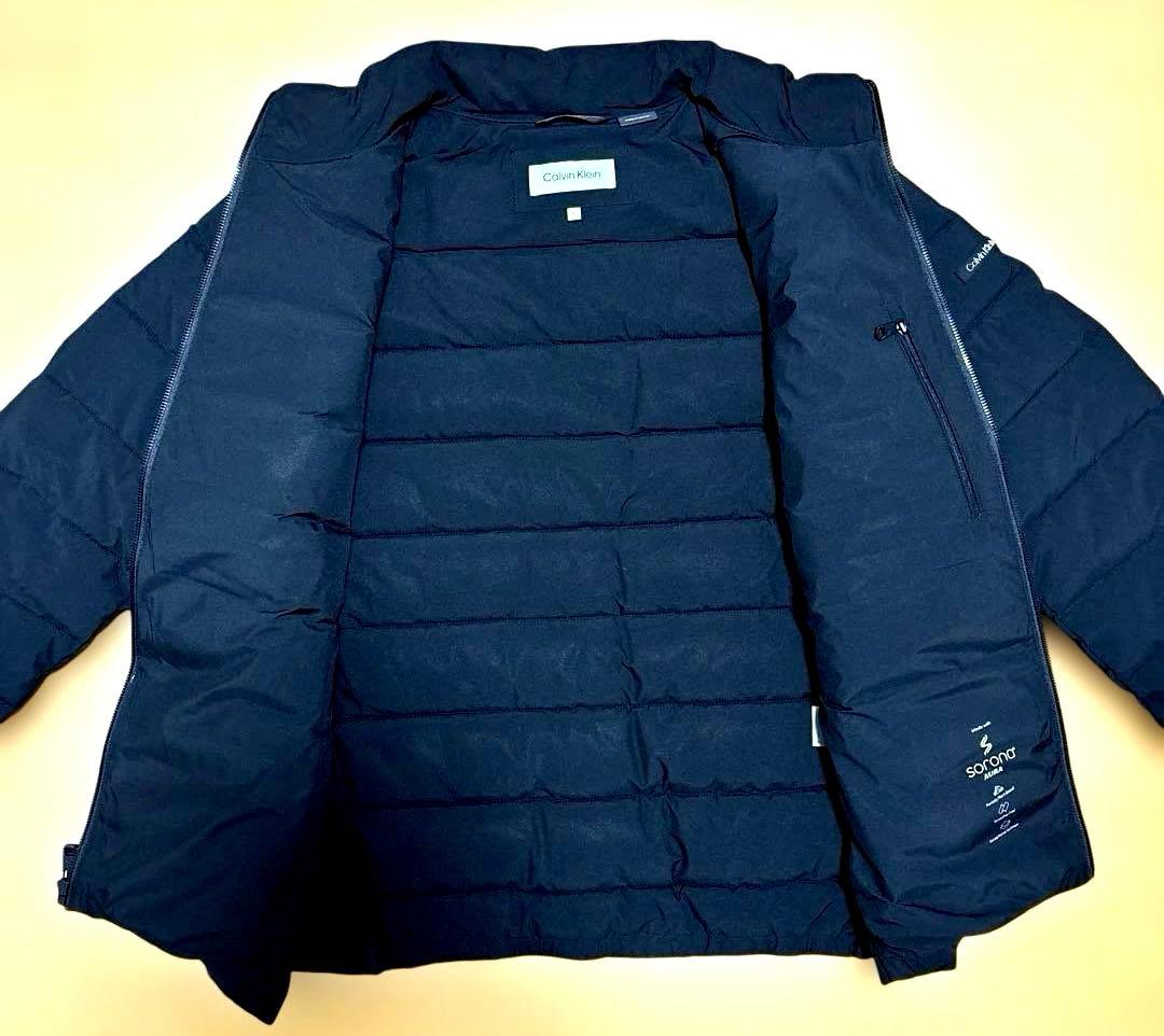 匿名配送 新品未使用 カルバンクライン メンズ パフジャケット中綿 XL 黒
